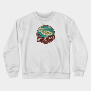 Dry Tortugas Landscape Emblem Badge Crewneck Sweatshirt